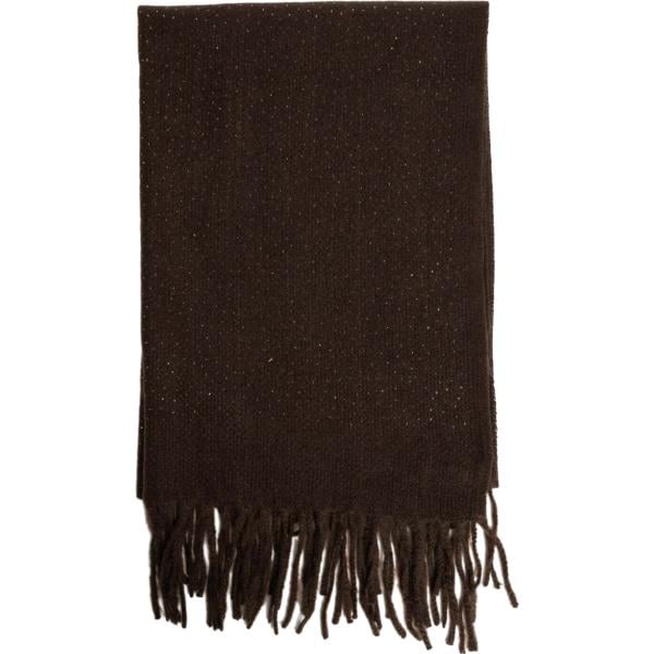 Sciarpa da donna in marrone scuro con borchie lungo in poliestere Nunalie