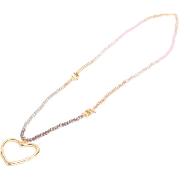 Collana da donna in beige sabbia con perle Nunalie