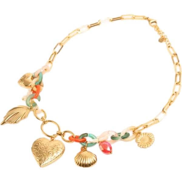 Collana da donna in arancione chiaro Nunalie
