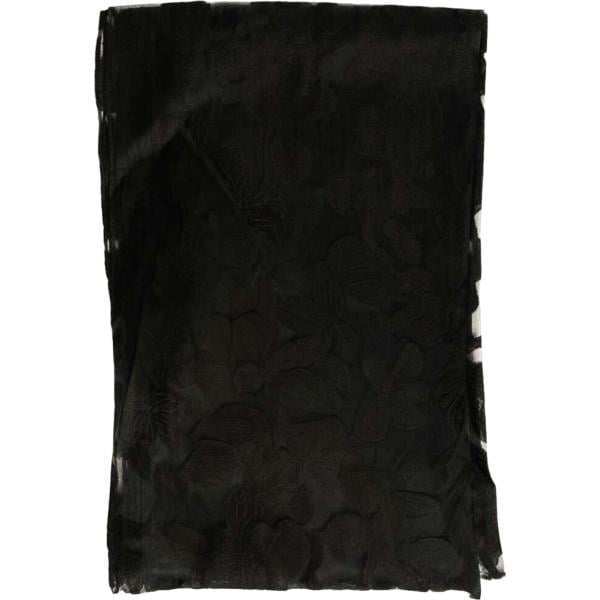 Stola da donna in nero pece a fiori in viscosa Nunalie