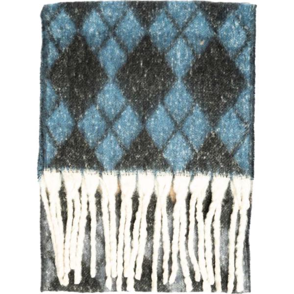 Sciarpa da donna in blu scuro con frange Nunalie