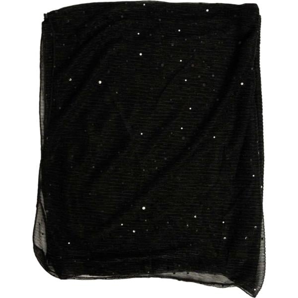 Stola da donna in nero pece con paillettes Nunalie