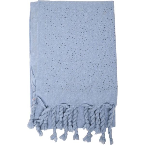 Sciarpa da donna in azzurro con strass Nunalie