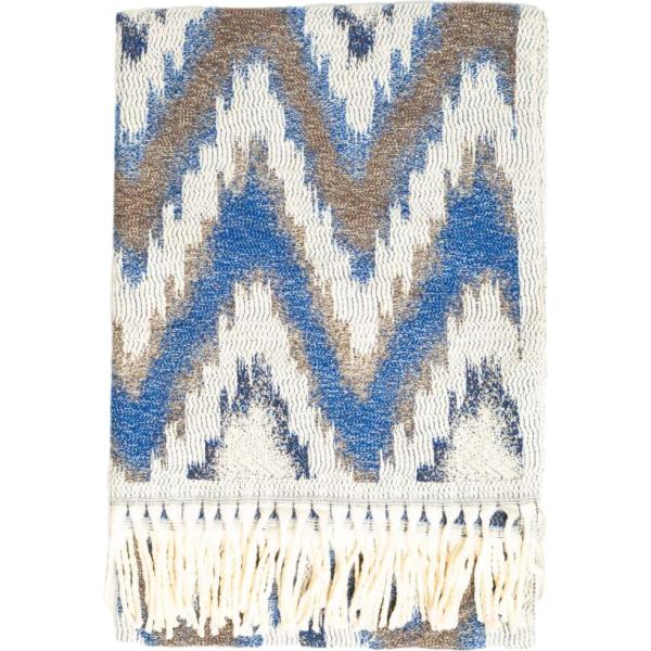 Sciarpa da donna in blu scuro con frange lungo Nunalie