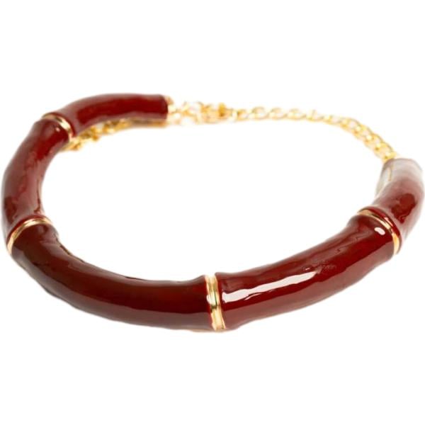 Collana da donna in bordeaux girocollo Nunalie