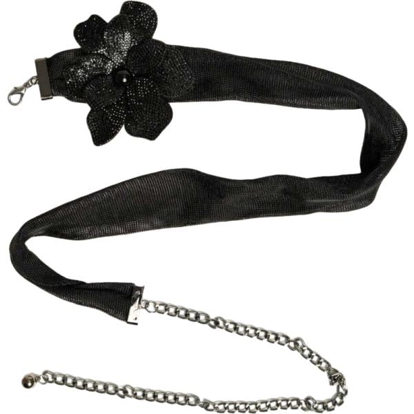 Cintura da donna in nero pece con strass in plastica Nunalie