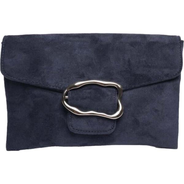 Pochette da donna in blu scuro con fibbia Nunalie