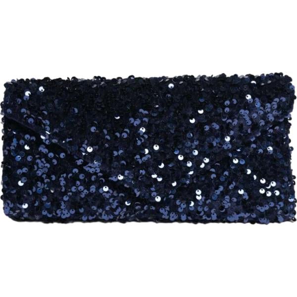 Pochette da donna in blu scuro con paillettes Nunalie