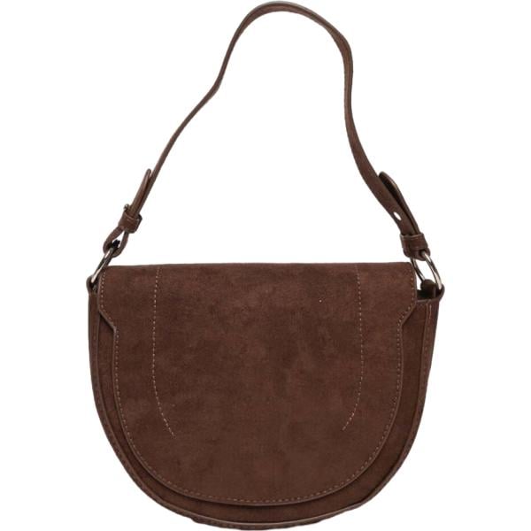 Borsa a spalla da donna in marrone scuro Nunalie