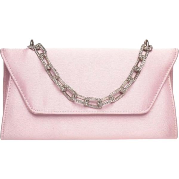 Pochette da donna in rosa chiaro con strass Nunalie