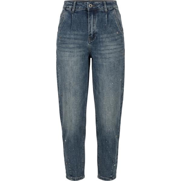 Jeans mom da donna in blu scuro in denim Nunalie