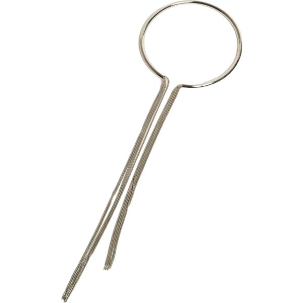 Collana da donna in grigio chiaro collo a dolcevita lungo in metallo Nunalie