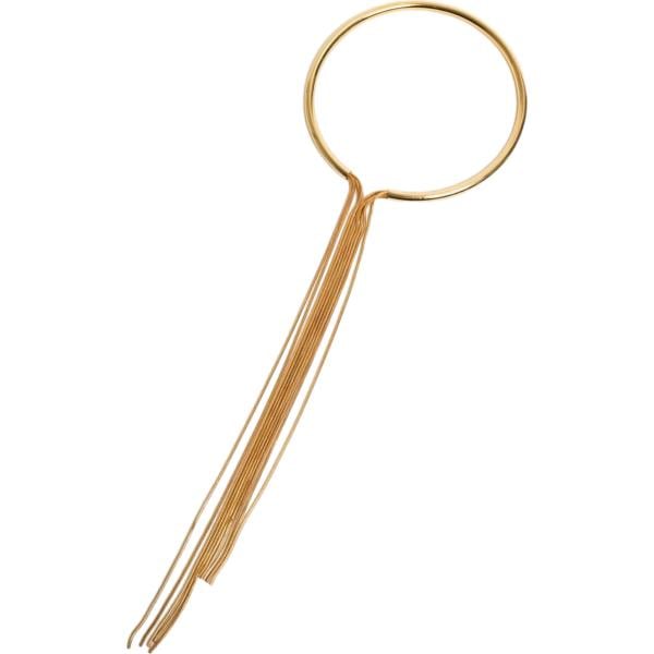 Collana da donna in giallo scuro collo a dolcevita lungo in metallo Nunalie