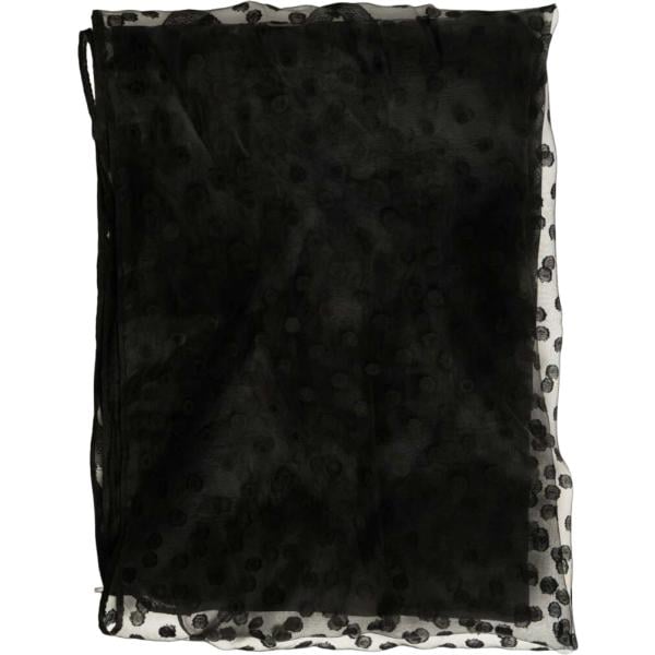 Stola da donna in nero pece a pois in viscosa Nunalie