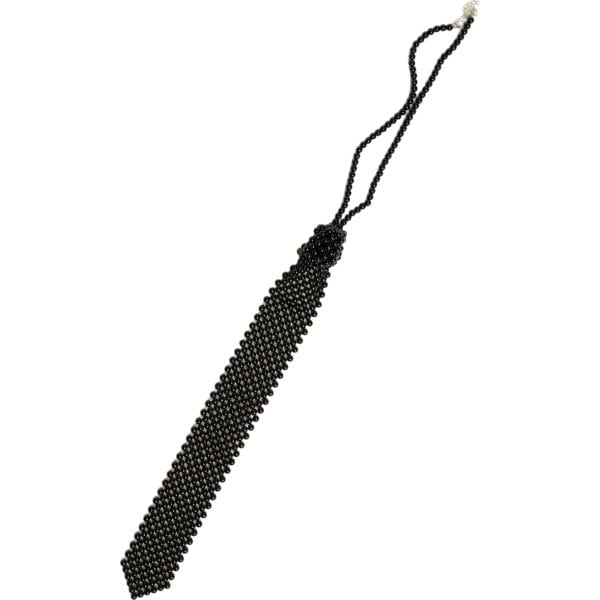 Collana da donna in nero pece con perle in metallo Nunalie