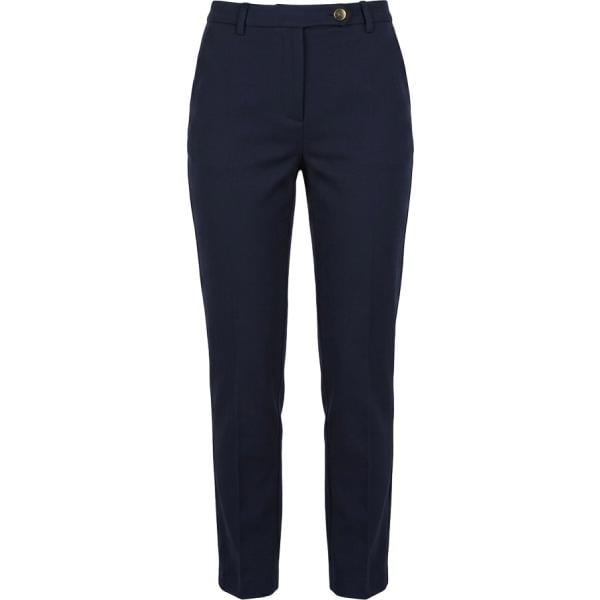 Pantaloni da donna in blu scuro con zip in viscosa Nunalie Nunalie