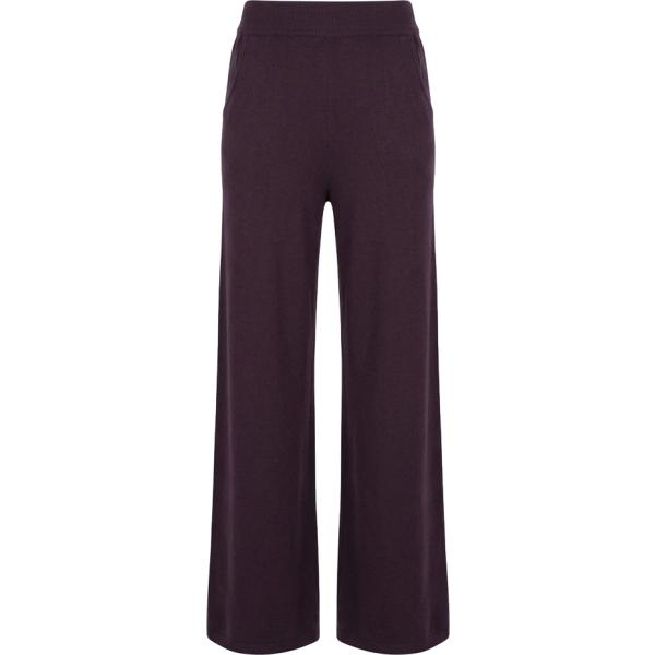 Pantaloni a palazzo da donna in viola scuro Nunalie