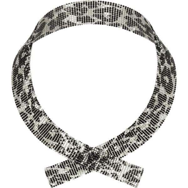 Collana da donna in grigio scuro animalier in metallo Nunalie