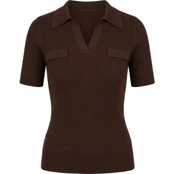 T-shirt da donna in marrone scuro Nunalie
