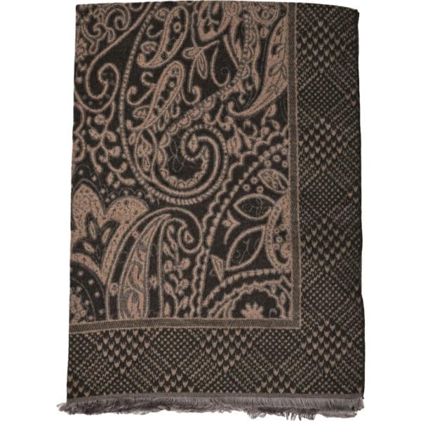 Sciarpa da donna in nero pece paisley in lana Nunalie