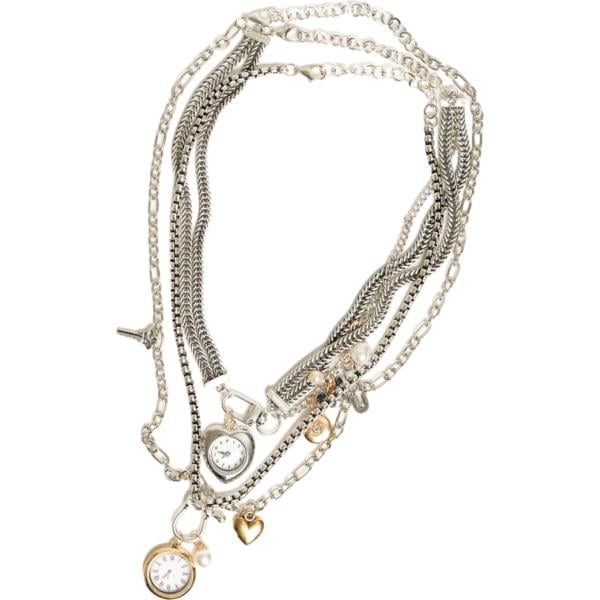 Collana da donna in grigio chiaro in metallo Nunalie