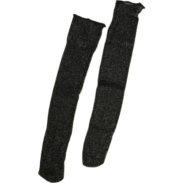 Calzini da donna in nero pece con glitter Nunalie