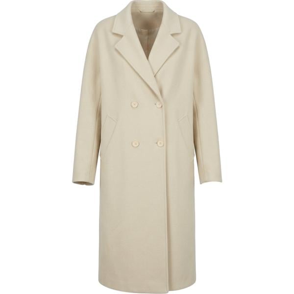 Cappotto da donna doppiopetto in bianco avorio Nunalie