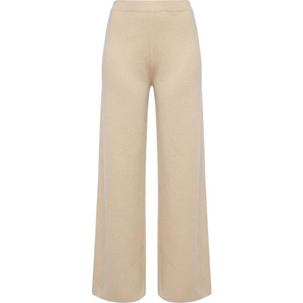 Pantaloni a palazzo da donna in beige sabbia Nunalie