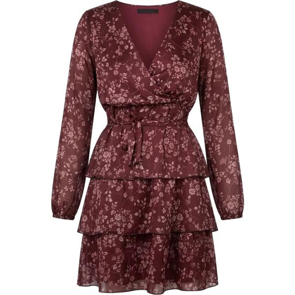 vestiti corti Nunalie rosso a fiori