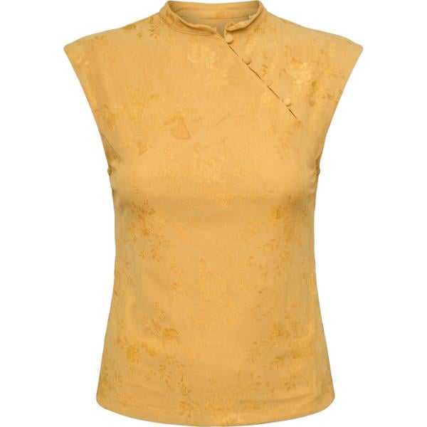 top Nunalie giallo a fiori