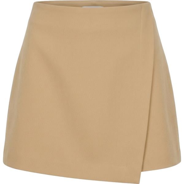 Gonna da donna in marrone chiaro con cintura Nunalie