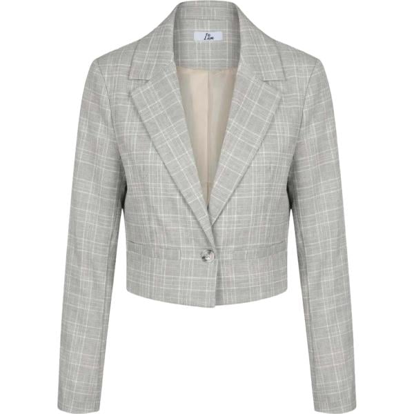 blazer I am marrone a quadri