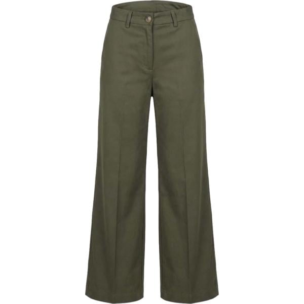 pantaloni a palazzo I am verde tinta unita