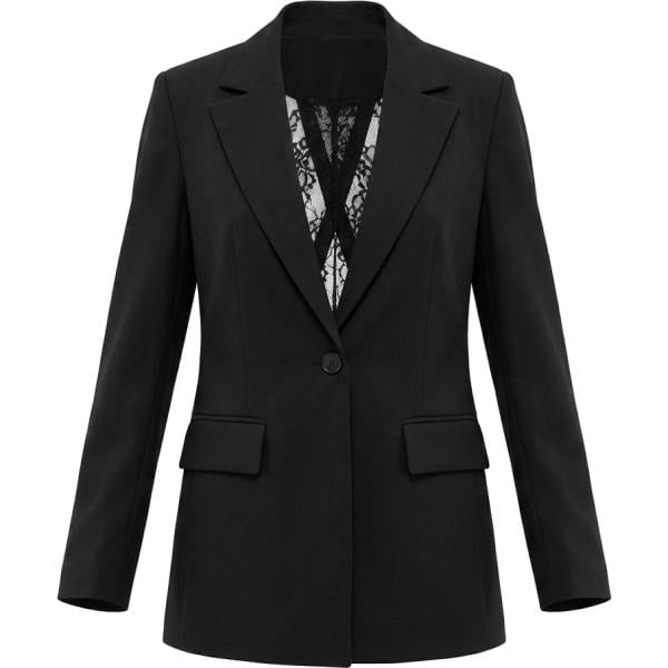 blazer I am nero tinta unita