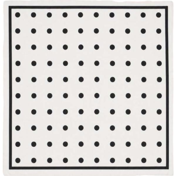 foulard I am bianco a pois
