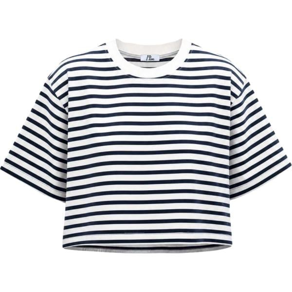 t-shirt I am multicolore a righe