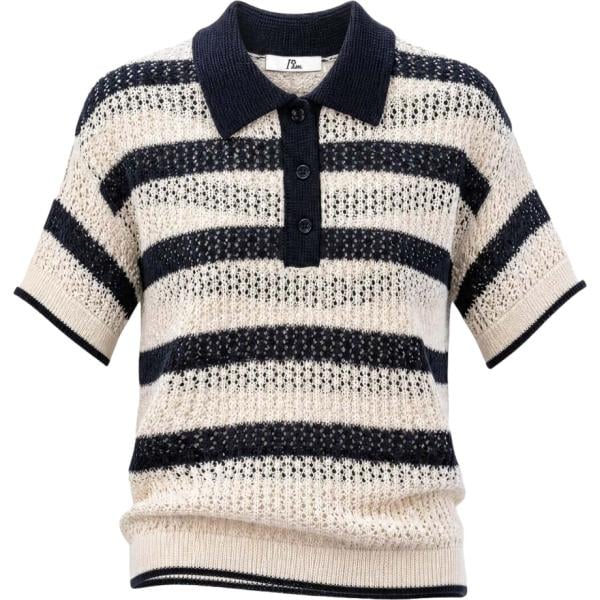 polo I am bianco a righe