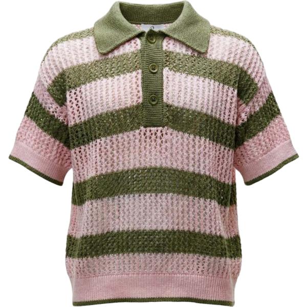 polo I am rosa a righe
