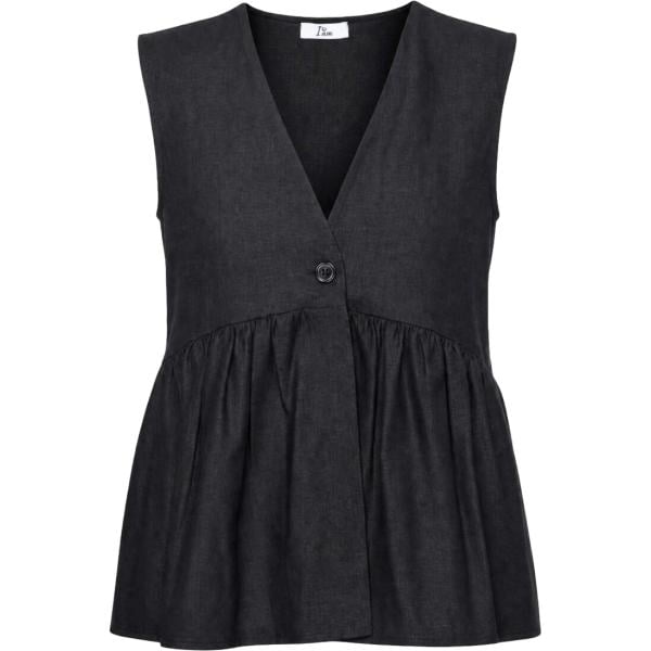 gilet I am nero tinta unita