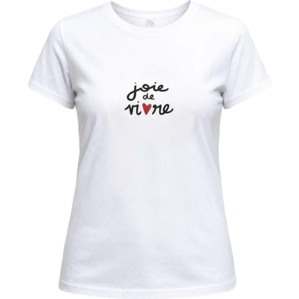 t-shirt I am bianco con stampe