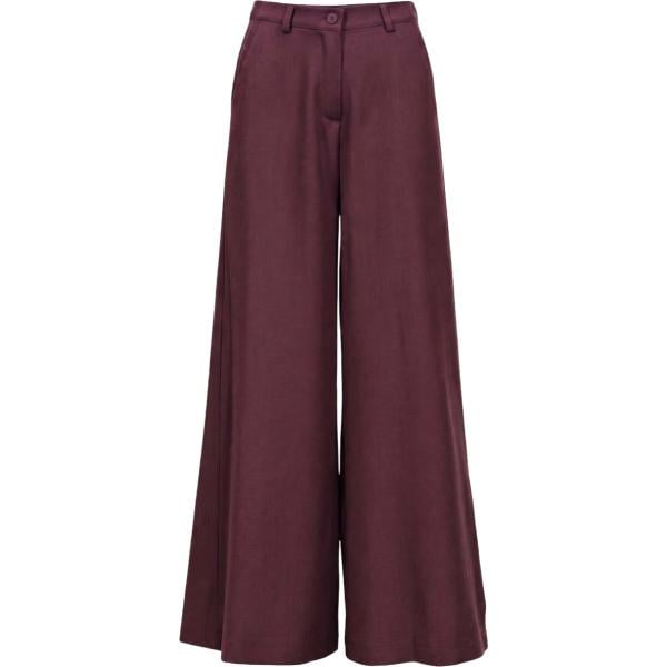 pantaloni a palazzo I am viola tinta unita