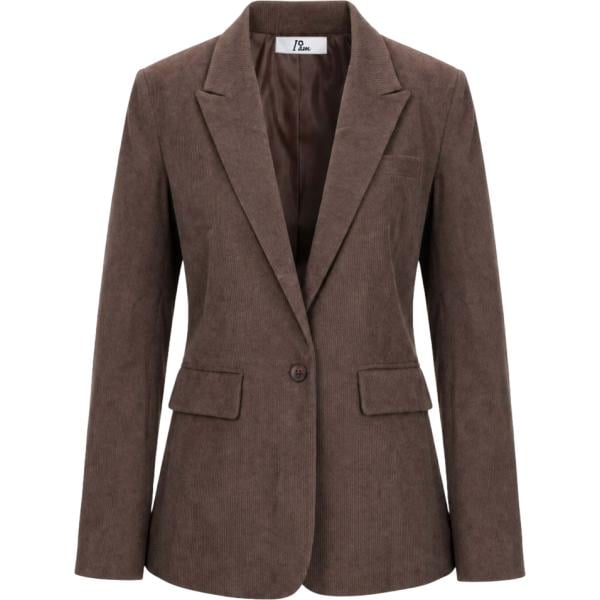 blazer I am marrone tinta unita