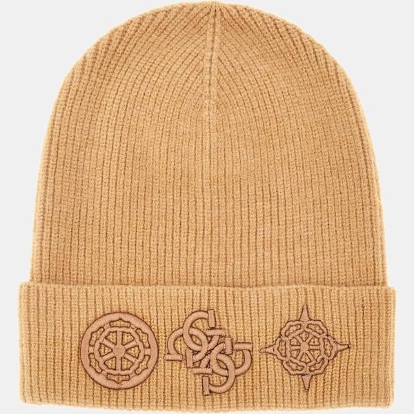 Beanie mujer light brown lana Guess