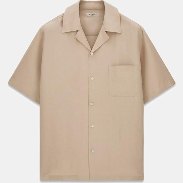 camisas de manga corta Guess blanco
