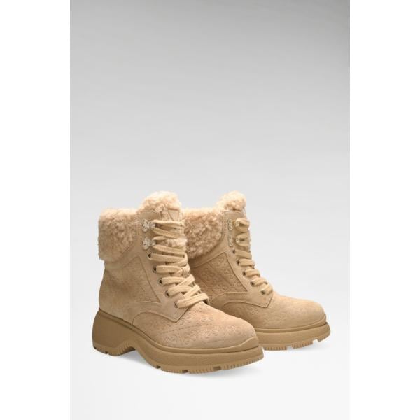 Botas mujer snow white efecto ante de tacón poliéster Guess
