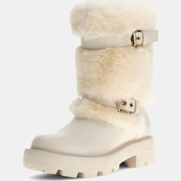 Botas mujer snow white de tacón poliéster Guess