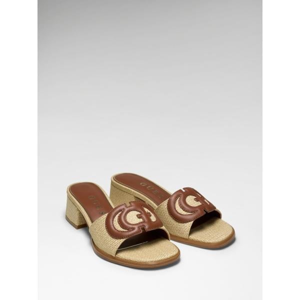 sandalias de tacón Guess gris
