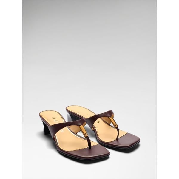 sandalias de piel Guess rojo