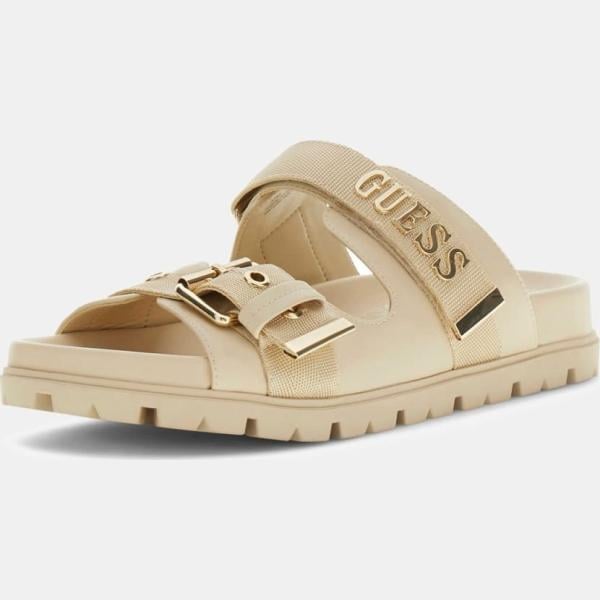 sandalias de tacón Guess blanco