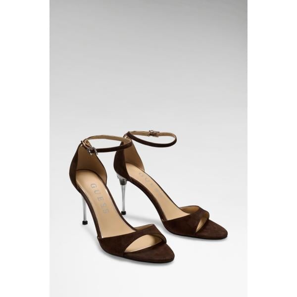 sandalias de tacón Guess blanco